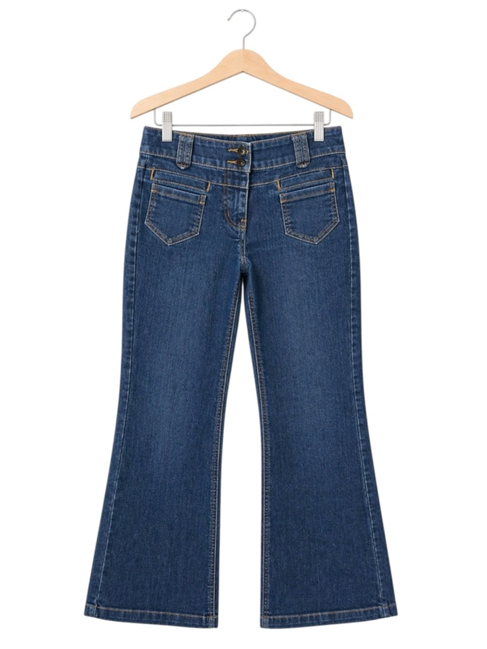New York & Company Y2K Low Rise Flare Jeans Dark Wash Size‎ 0